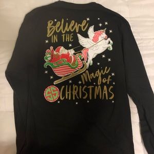 Simply Southern Black Long Sleeve "Believe in the Magic of Christmas" Tee